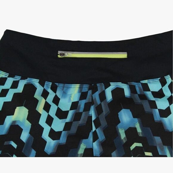 ASICS Everysport Geometric Athletic Running Shorts with Brief L - Picture 3 of 14